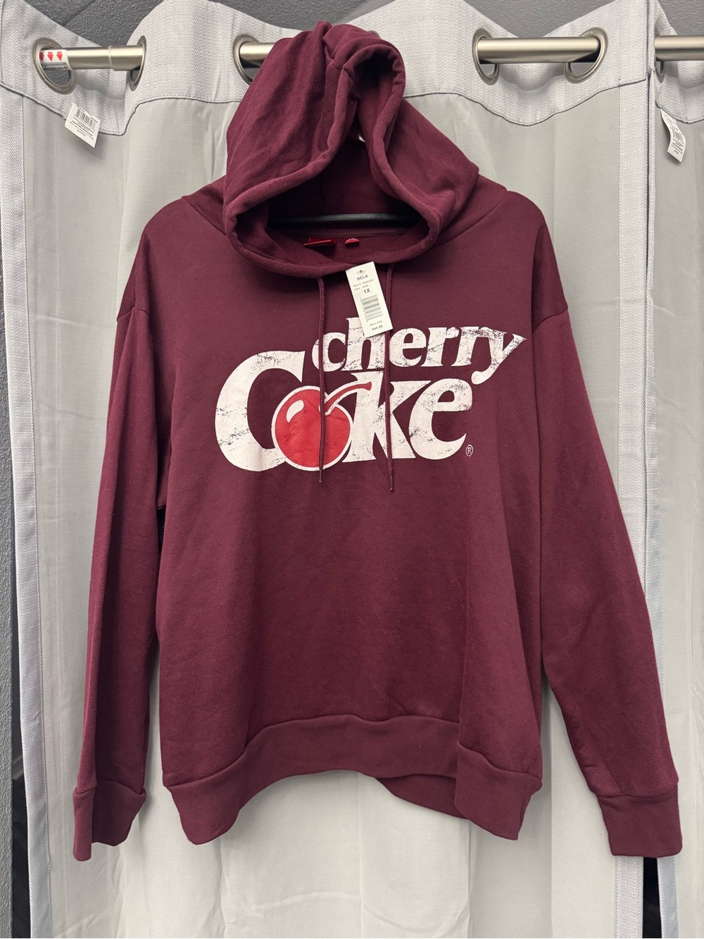 Coca Cola Cherry Coke Maroon Hoodie XL